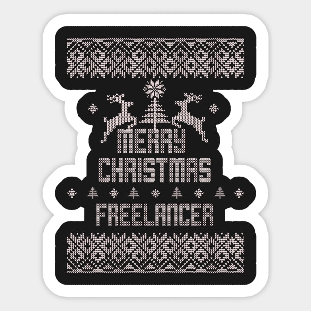 Merry Christmas FREELANCER Sticker by ramiroxavier